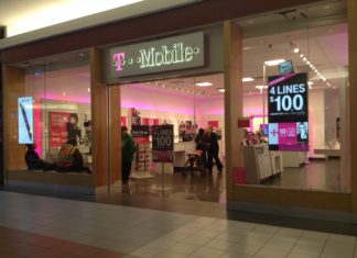 Colorado Sues to Block Telecom Merger A T-Mobile telephone storefront in a mall