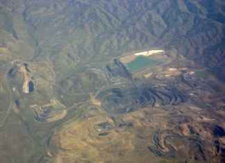Gold Mining Rivals Team up in Huge Joint Venture An arial view of Nevada