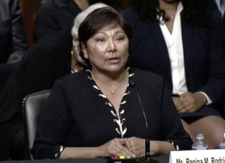 Senate Judiciary Committee Advances Regina Rodriguez Nomination Regina Rodriguez testifies before the Senate Judiciary Committee