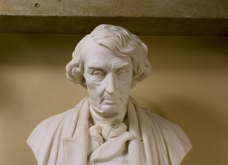U.S. House Votes to Remove Idols Lauding Confederates, Slavery Advocates from Capitol View A bust of Roger B. Taney.