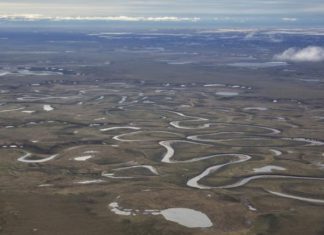 Willow Project Shows Mixed Climate Policy Signals From Biden Administration Sprawling lands with a complex system of rivers and streams.
