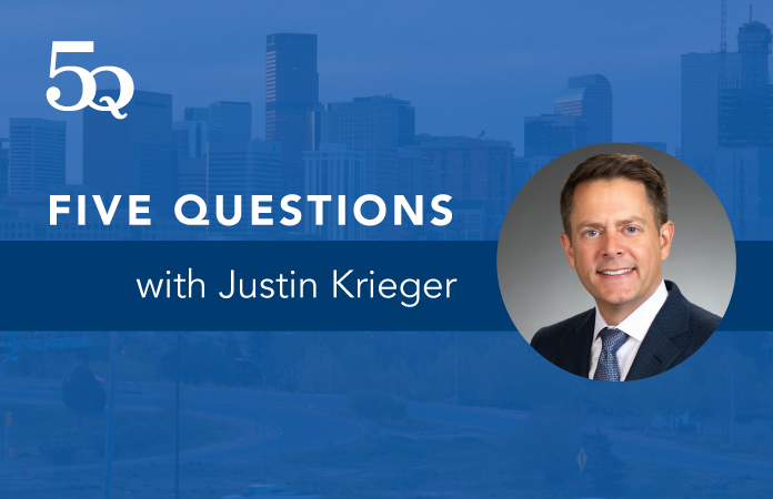 Five questions with Justin Krieger