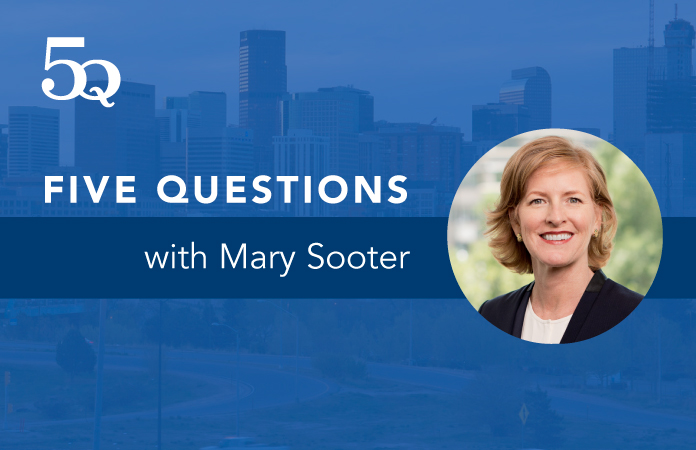 Five questions with Mindy Sooter