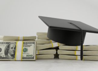 Law School Debt Delays Life Milestones, According to Survey Graduation cap sitting on a stack of cash