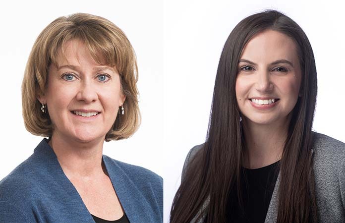 LWC_Headshots_2up (1) Sherman & Howard attorneys Heather Fox Vickles and Amy Knapp