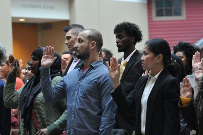 U.S. naturalization ceremony