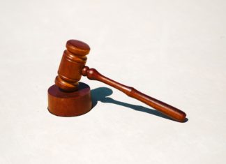Politics Play a Role in Judicial Diversity, Panel Says A wooden gavel on a blank white background