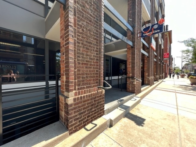 Outside Concentra Urgent Care Downtown Denver you can see no wheelchair ramp leading into the building