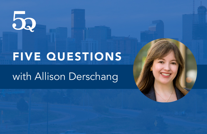 Five questions with Allison Derschang