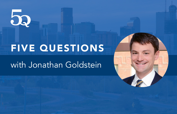 Five questions with Jonathan Goldstein