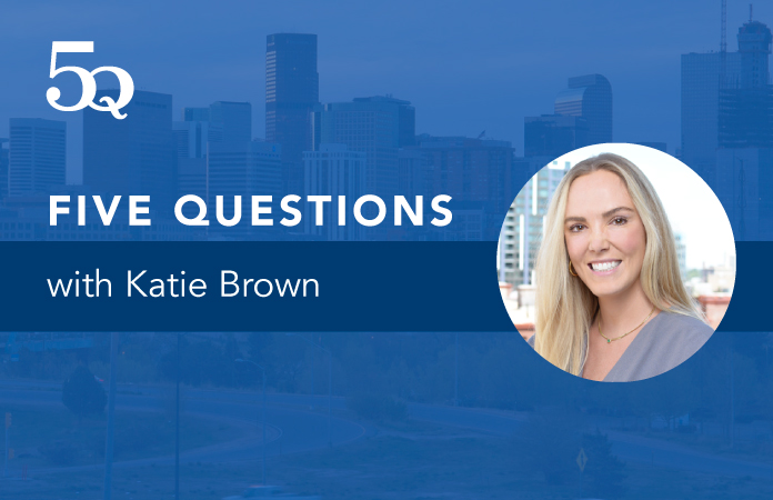Five questions with Katie Brown.