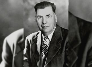 ‘Big Ed’s’ 1936 Martial Law Declaration former Colorado Gov. Edwin C. Johnson sits for an official photograph