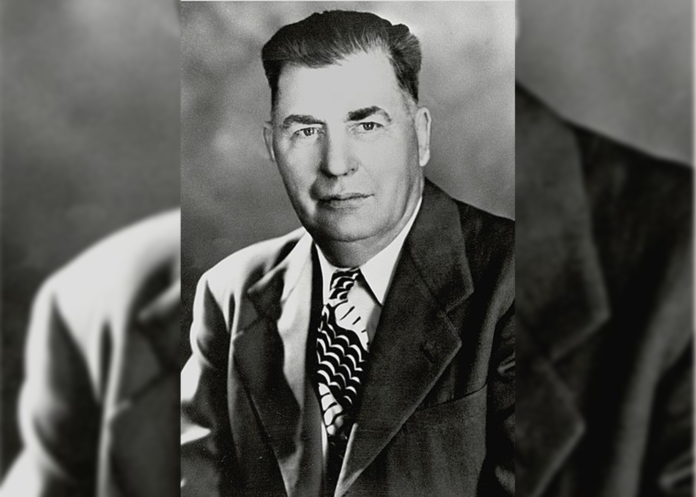 Edwin C Johnson former Colorado Gov. Edwin C. Johnson sits for an official photograph