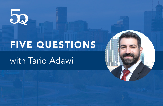 five questions with Tariq Adawi