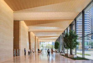 an office lobby