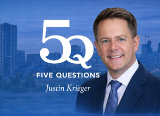 5 questions with Justin Krieger at Kilpatrick’s Denver office Justin Krieger 5Q graphic