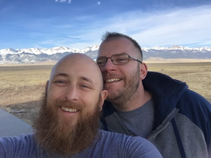 David Meyer, right, with Donny